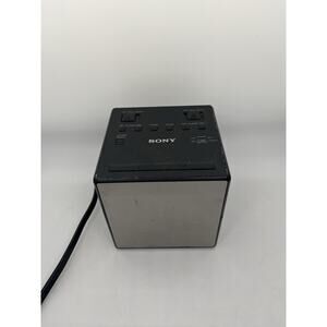 Sony ICF-C1T AM/FM Dual Alarm Clock Radio. Black. Tested works. Used